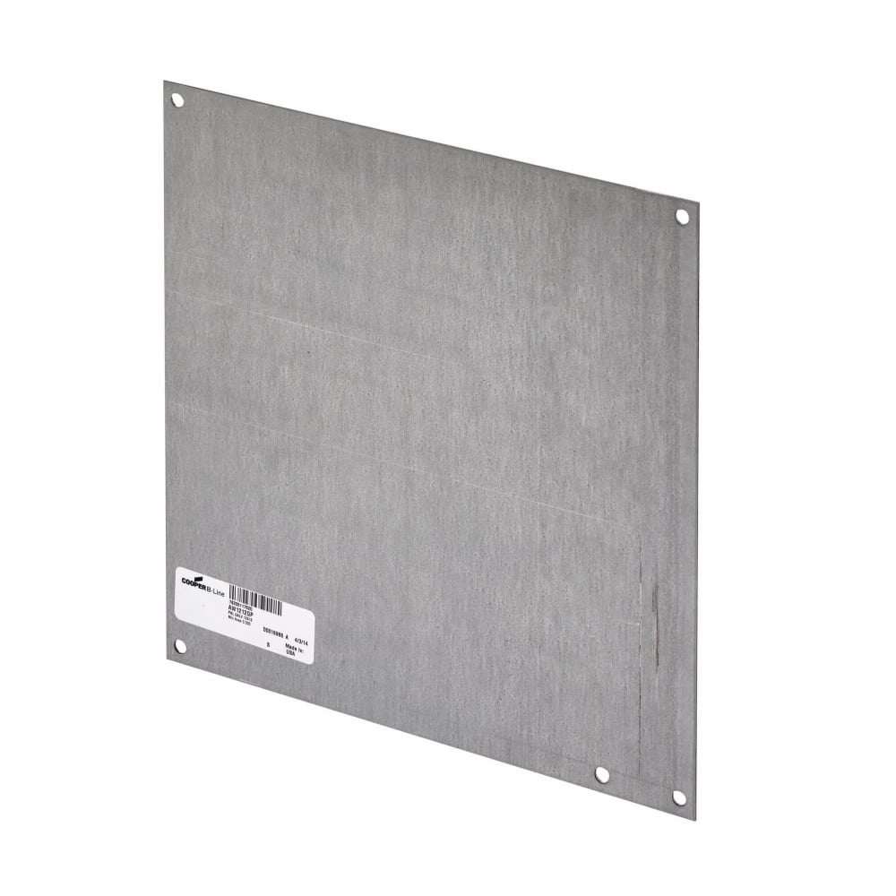 AW108P Flat Solid Enclosure Panel, 6.87 in W x 8.87 in H, Steel, White
