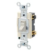 54504-2T 4-Way Framed Grounding Ac Quiet Toggle Switch, 120/277 V AC, 15 A, 1/2, 2 hp Power Rating