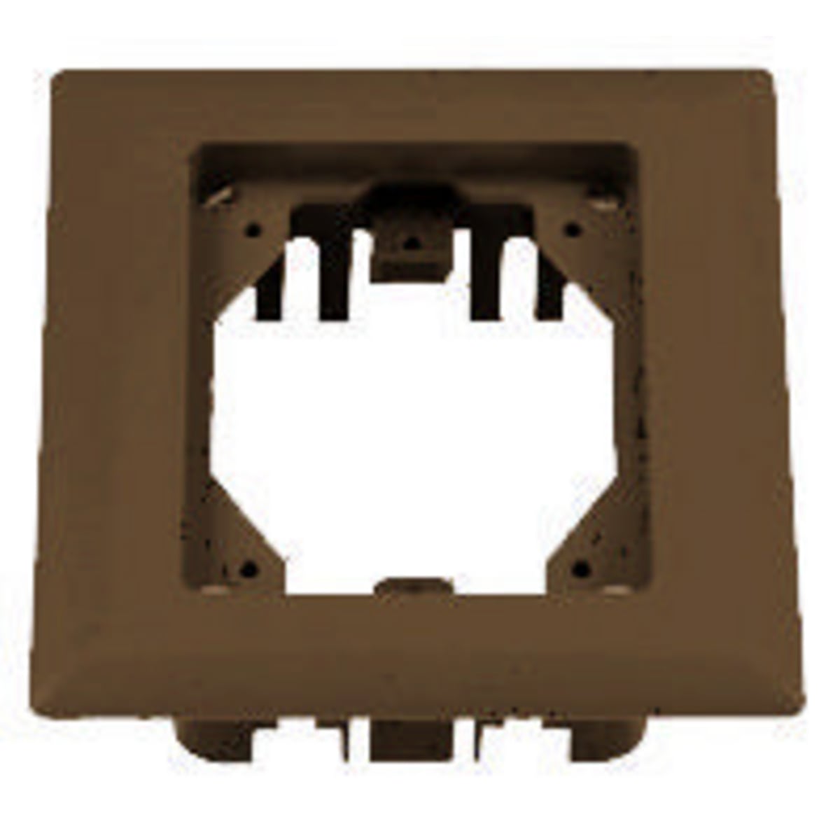 PFBRFBR1 1-Gang Molded Standard Carpet Flange, 6 in L, PVC