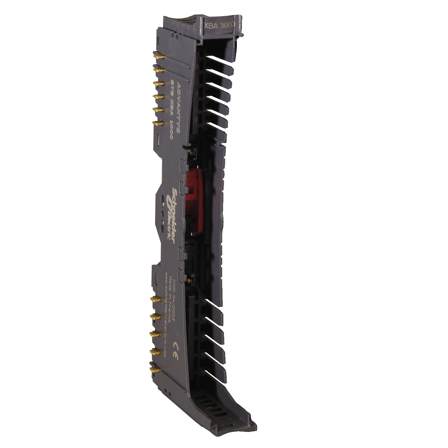 STBXBA3000 Mounting Base, For Use With Modicon STBDDI3725, STBDDO3705 and STBDRA3290 I/O Module