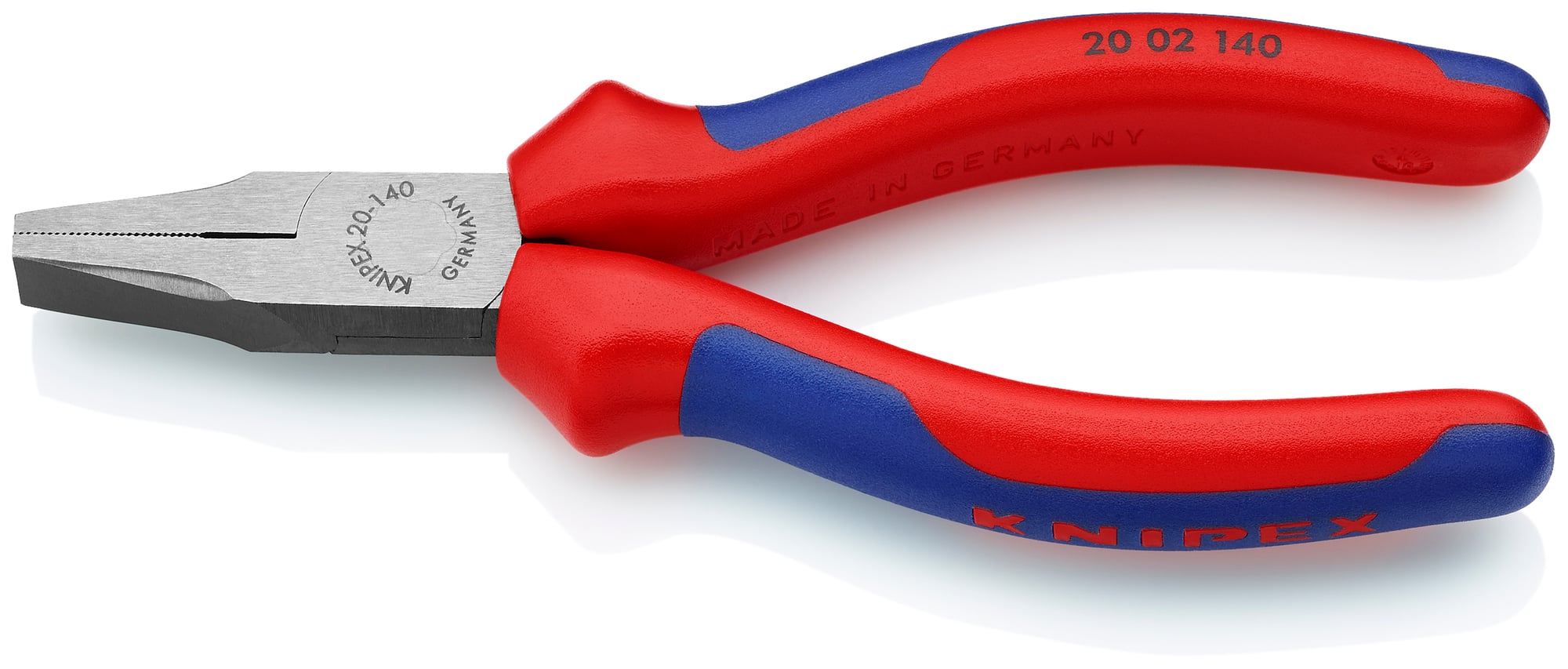 Flat Nose Pliers, 5 1/2 in., Multi-component, Polished