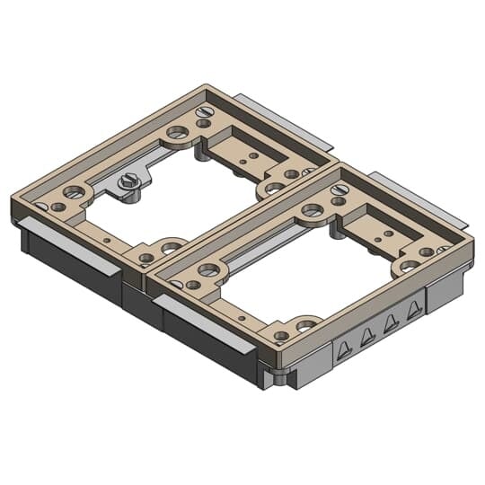642-P-TAC-BGE Steel City Flush Service Non-Metallic Tile Activation Kit, For Use With 640 P/740 Series Floor Box, 2-Gang, Beige