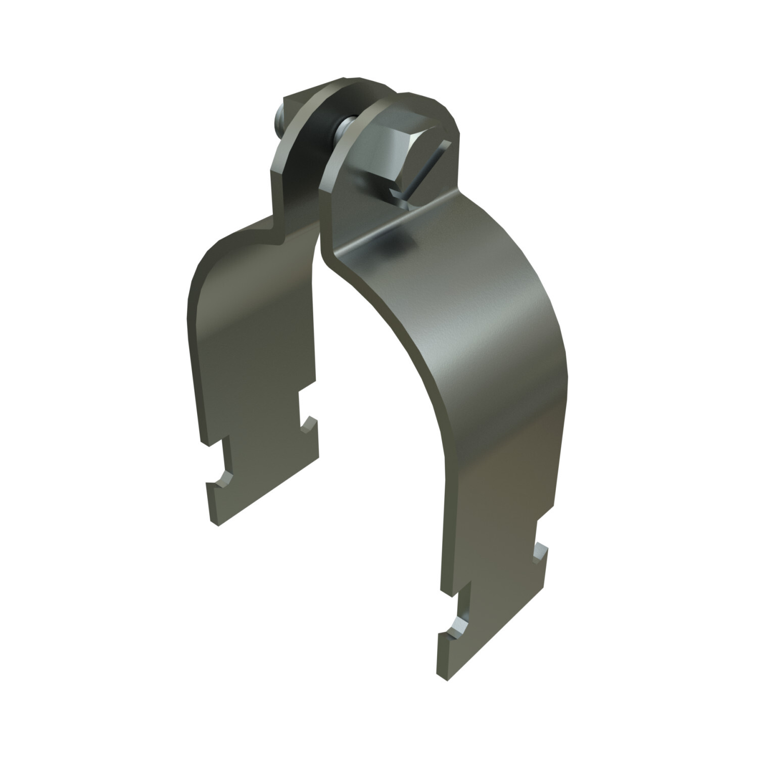 P1121AS-EG Assembled Pipe Clamp, 4 in Conduit, 1000 lb Load, 4-1/2 in OD, HRPO Steel