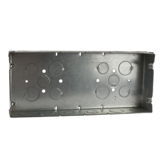 704-SPL Steel City Welded Style Gang Box, Steel, 79 cu-in Capacity, 4 Gangs, 4 Outlets, 26 Knockouts