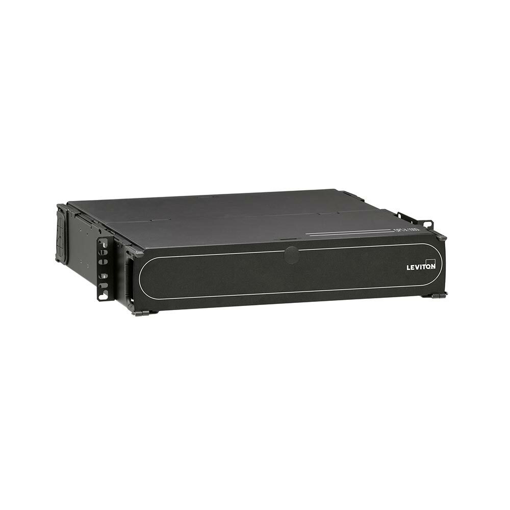 5R2UM-S06 OPT-X 1000i SDX Empty Distribution and Splice Enclosure With Sliding Tray, 2U Rack, Black, Santoprene/Steel