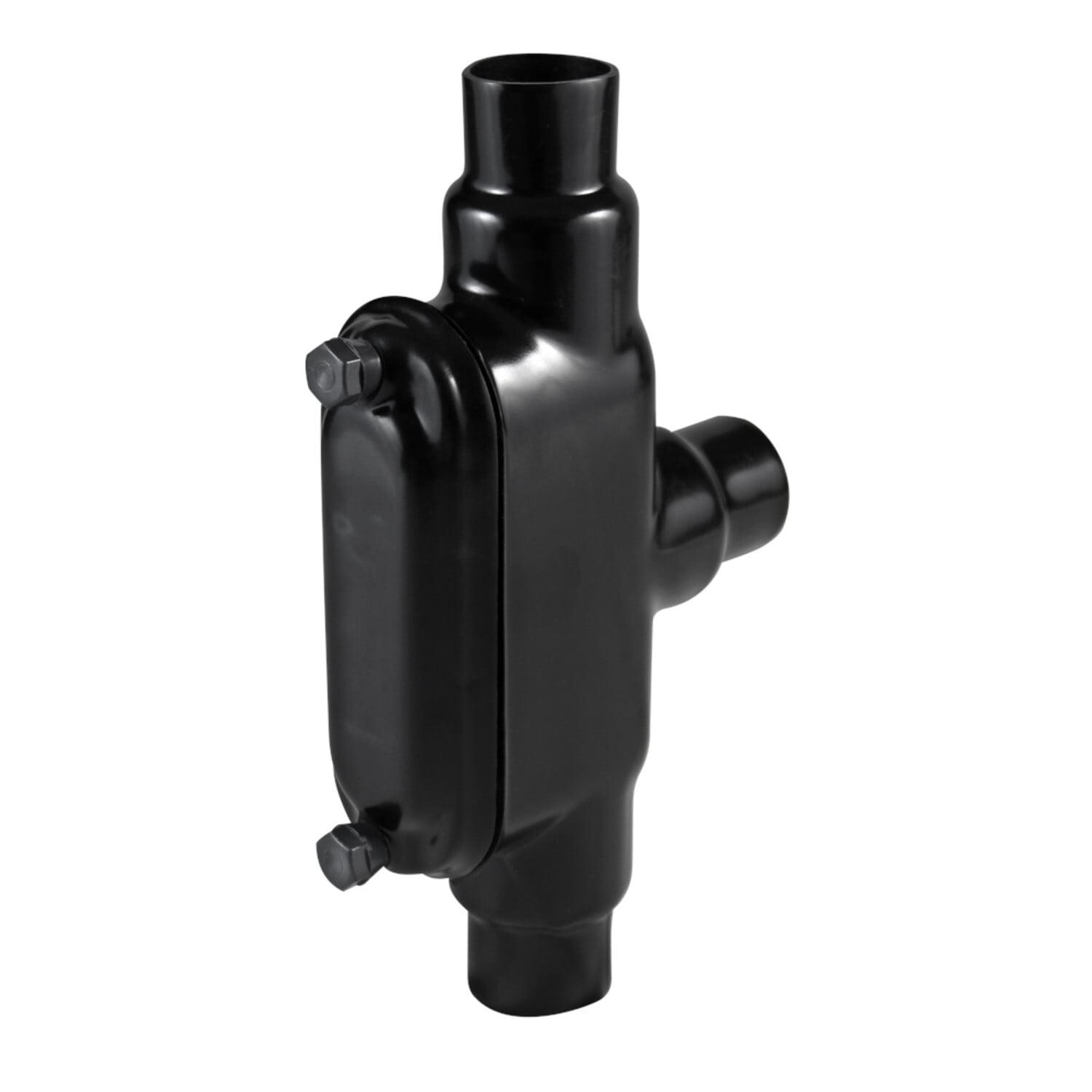PV0500TB18 Type TB Conduit Body With Cover, Screws, 1/2 in Hub, Form 8, Steel, Galvanized/PVC Coated