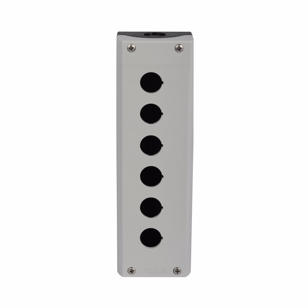M22-I6-PG 6-Element Pushbutton Enclosure, 3.15 in L x 9.92 in W x 2.2 in D, NEMA 4X/13