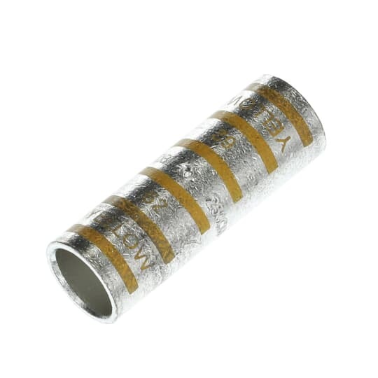 54513 Color-Keyed 2-Way Standard Barrel Splice Connector, 250 kcmil Copper Conductor, Die Code: 62, 2-1/4 in L, Copper
