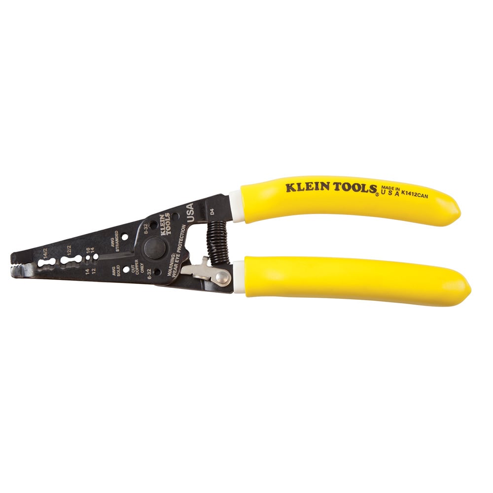 K1412CAN Kurve Wire Stripper, 14 to 12 AWG NMD-90 Romex/Solid/Stranded Cable, 7-3/4 in OAL, 32 to 6 AWG Shearing