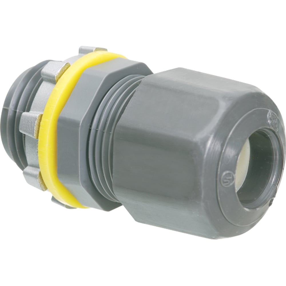 LPCG50W Colorgrip Low Profile Oiltight Strain Relief Cord Connector, 1/2 in Trade, 0.2 to 0.472 in Cable Openings, Nylon/Polyethylene/Santoprene/Zinc