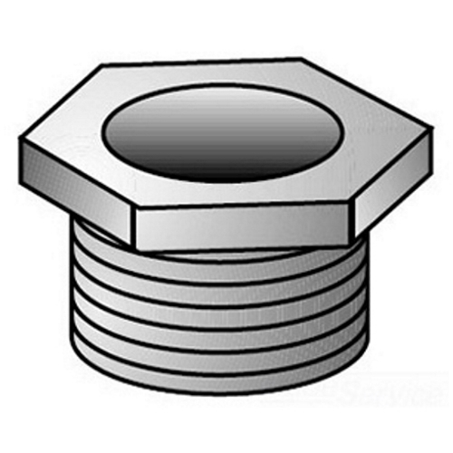 7-400 Type 7 Bushed Conduit Nipple, 4 in, For Use With IMC/Rigid Conduit, Malleable Iron, Electro-Plated Zinc