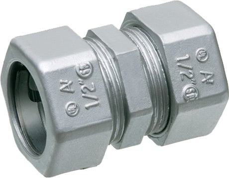 831 Raintight EMT Compression Coupling, 3/4 inch, Die Cast Zinc