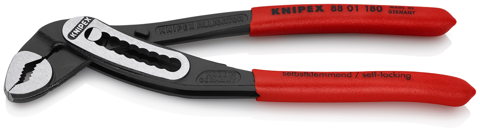Alligator Water Pump Pliers, 7 1/4 in., Non-Slip Plastic, Bulk