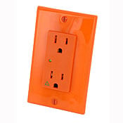 5280-IGI Decora Plus Type 3 2-Pole 3-Wire Isolated Ground Straight Blade Surge Protective Receptacle, 125 V AC, 15 A, 50/60 Hz, 5 kA SCCR