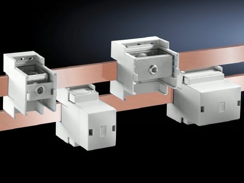 9342311 Connection Block, 690 V AC, 800 A, 1-Phase, Compact Enclosure, Cable Outlet Top/Bottom, 95 to 185 sq-mm Wire Size, For Use With For Busbars 12 x 5 to 30 x 10 mm and PLS 800/1600, ABS, Pale Gray