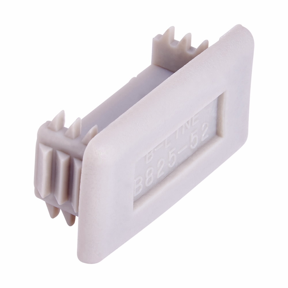 B825-52GRY End Cap, For Use With 13/16 x 1-5/8 in B52, B54 Series Channel, Polyurethane
