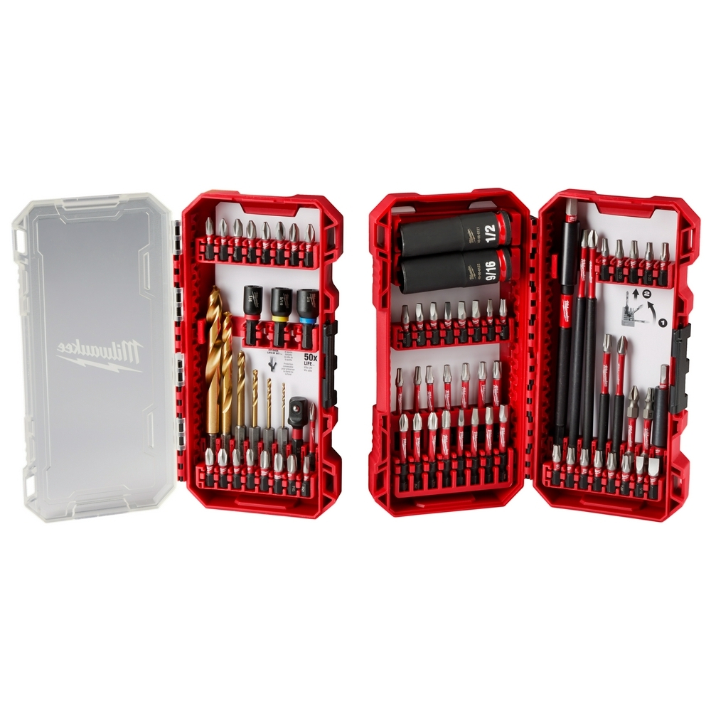 48-32-4098 SHOCKWAVE 75-Piece Bit Set, Hex Point, Alloy Steel