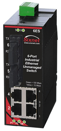 SL-6ES Unmanaged Ethernet Switch, SC 4km