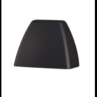 2700K Warm White Four Corners LED deck light in Textured Black features 4 gently sloped cast aluminum corners.