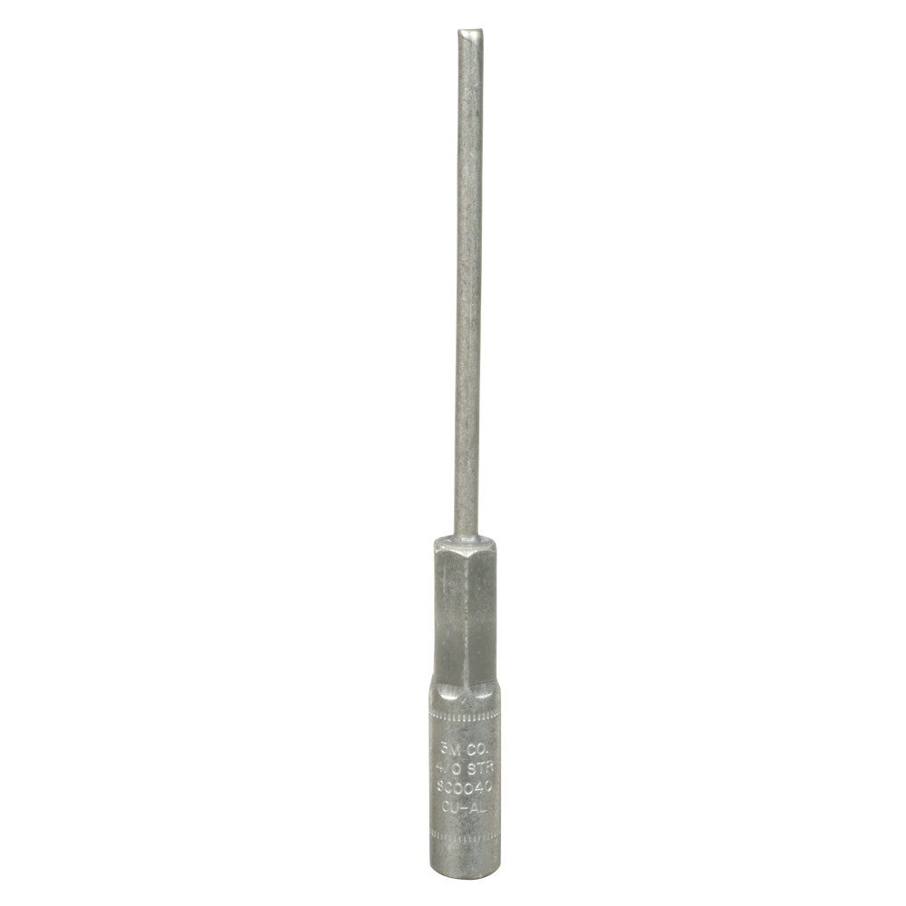 7000031366 SC Series Stem Connector, 35 kV AC, 4/0 AWG Conductor, 0.31 in Dia x 6 in L Stem, Aluminum/Copper