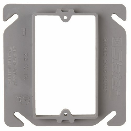 RC1 Single Gang Cover for 4-inch Square Box