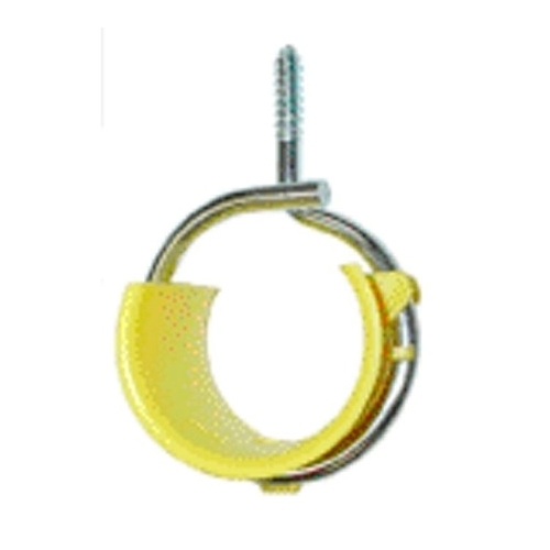 BRWI-200 Bridgeport Insulated Threaded Bridle Ring, 2 in Ring, 1/8 in Dia Cable, Steel, Zinc Plated