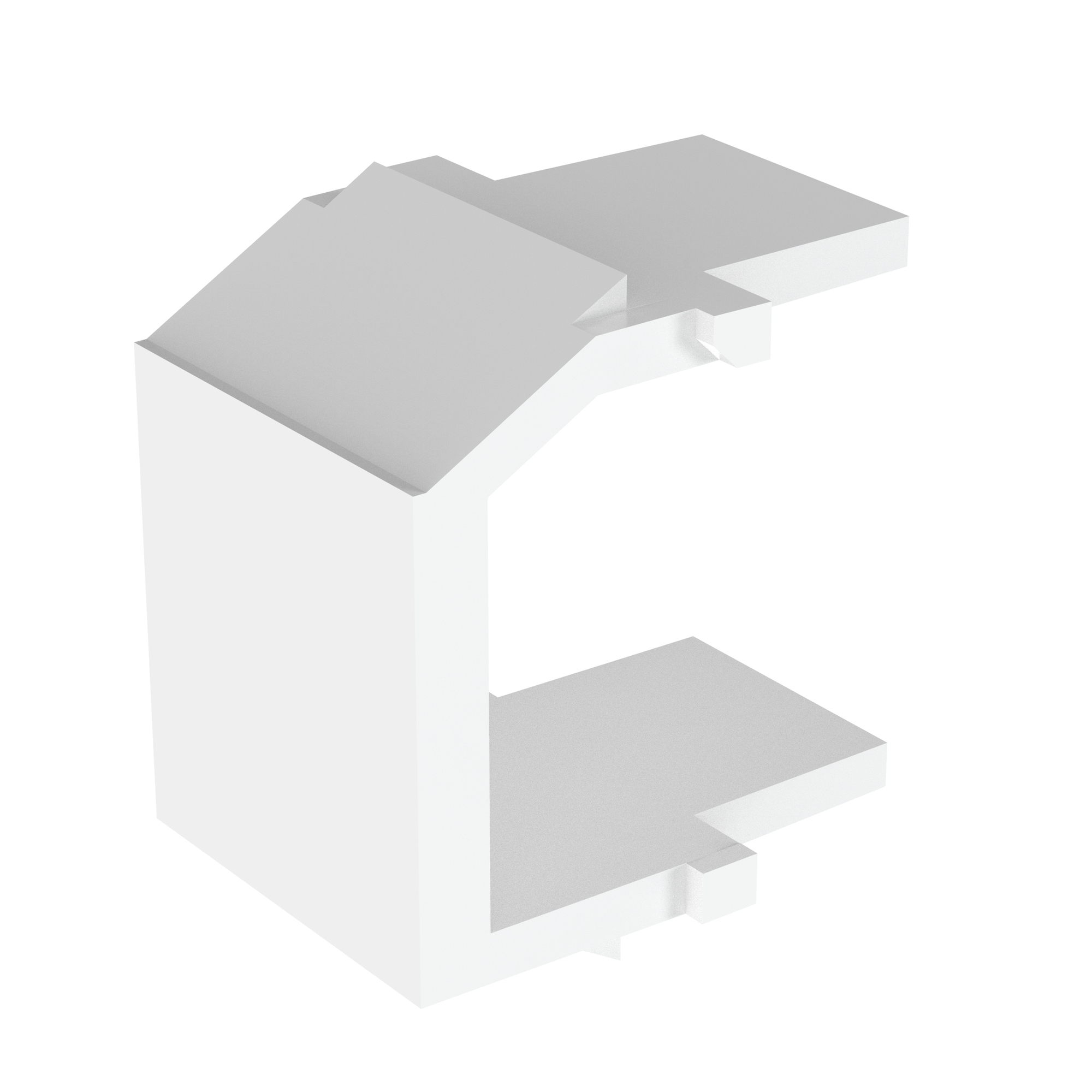 NKBMWH-X NetKey Blank Module, ABS, White