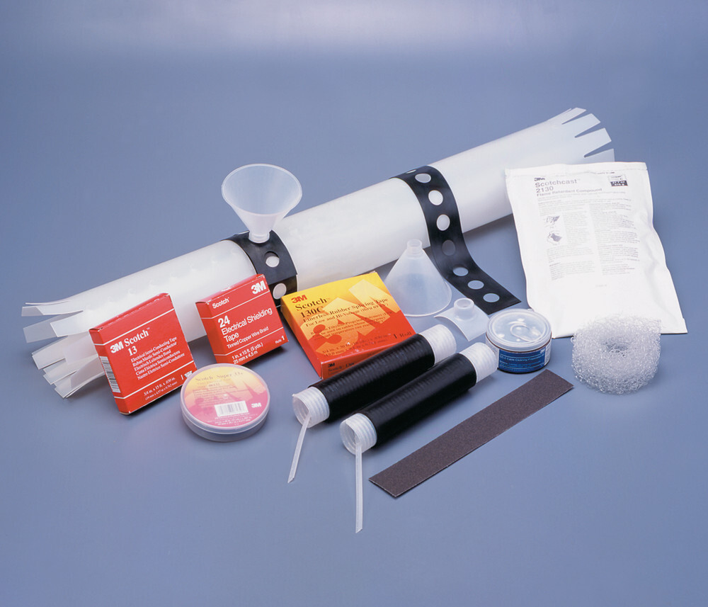7000133444 8096 Portable Cable Splice Kit, 5/8/15 kV, 1/0 AWG to 500 kcmil Conductor, EPDM Rubber
