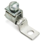 Locktite One-Hole Lug, Offset Tongue, Copper Tongue, Conductor Range 8 to 2 AWG, 1/4 Inch Bolt, Steel Cadmium Plated