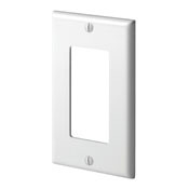 80401-W Rocker Wallplate, 1 Gang, White