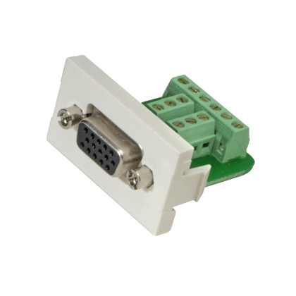 CHD15HDSCWHY PanNet Mini-Com 15-Pin VGA Insert, 15-Pin DB Connector, ABS