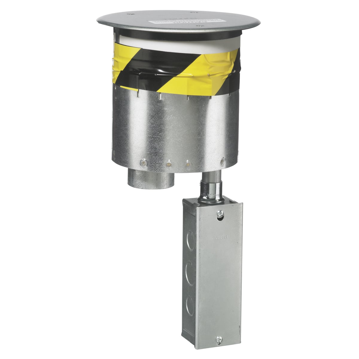 S1R6PTFIT Flush Recessed Standard Sized Poke-Through, 6 in Hole, 7.53 in Dia x 0.06 in THK Cover, 1000 lb Capacity, Assorted Materials