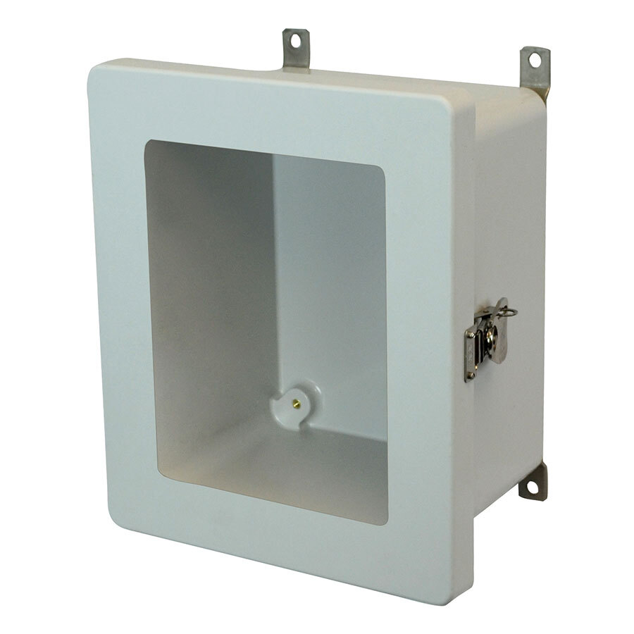 10X8X6 ENCL TWIST LATCH HNG CVR WDW