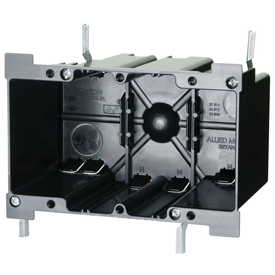 3-Gang, Old Work, Switch/Outlet Box, Non-Metallic