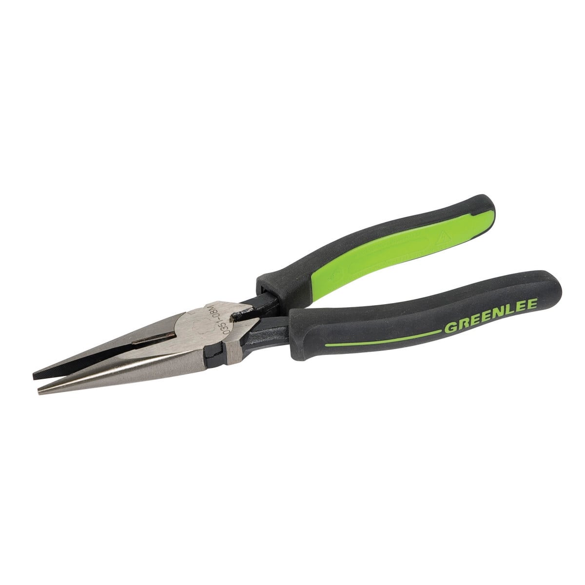 0351-08M Side Cutting Long Nose Plier, Serrated Chrome Vanadium Steel Jaw, 2-3/8 in L x 1/2 in W Jaw, 8-9/16 in OAL