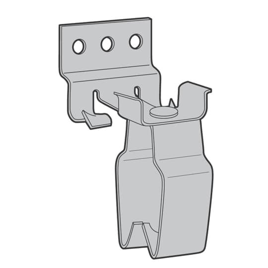 SSF-SK-S1 Steel City Snap-In Conduit Clip, 1 in Conduit Size, Steel