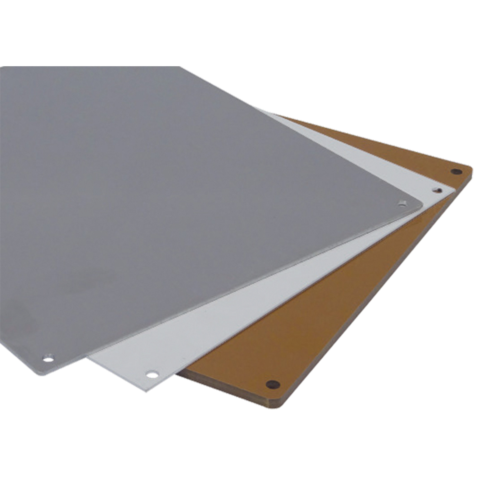 BP2412S APO Mounting Plate, 0.06 in L x 10 in W x 20.7 in H, Mild Steel, Light Gray