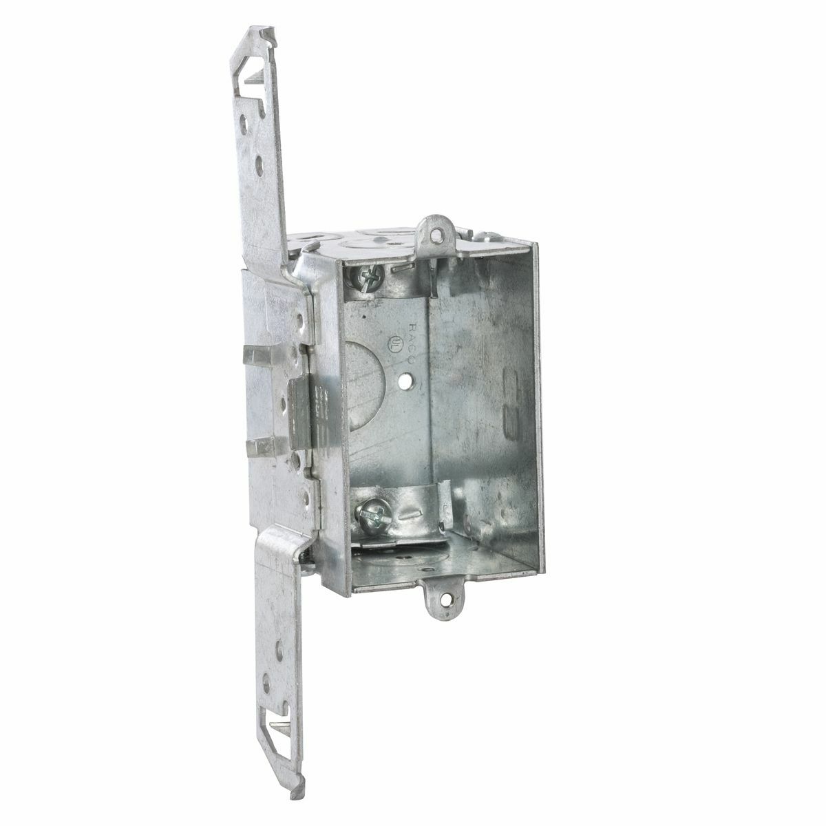 531 Gangable Switch Box, Steel, 12.5 cu-in Capacity, 1 Gangs, 1 Outlets, 7 Knockouts, 2.2 in H x 7 in W x 2.5 in D