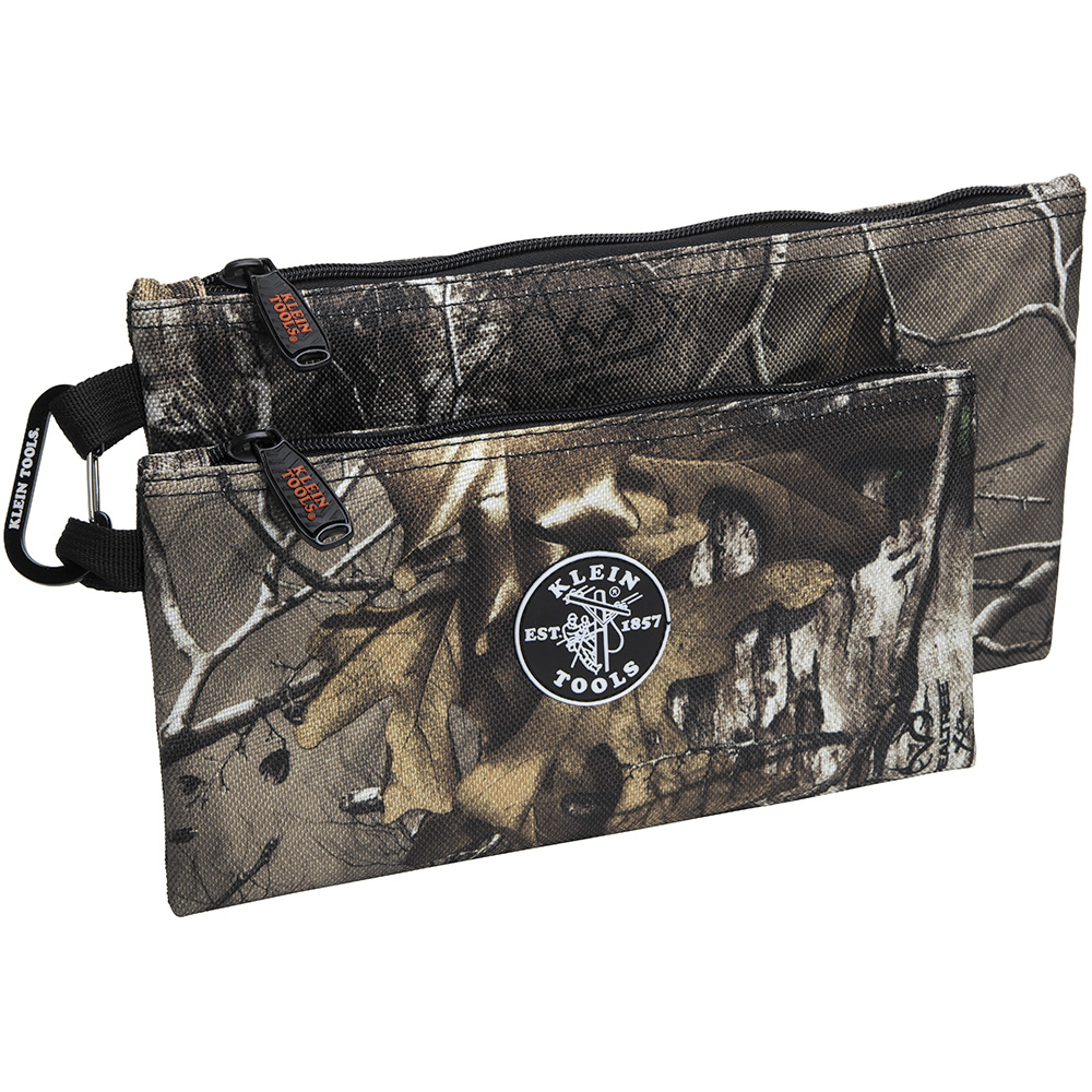 55560 Camo Zipper Bag, 1680D Ballistic Weave, Camouflage/Orange