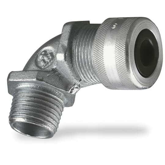 4971AL T&B Ranger Liquidtight Strain Relief Cord Connector, 3/4 in Trade, 0.31 to 0.56 in Cable Openings, Aluminum