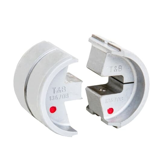 13670B Dragon Tooth Crimping Die, For Use With 13100A 14 ton, TBM15i 15 ton Hydraulic Tool and 2102 Series Terminal, Alloy Steel