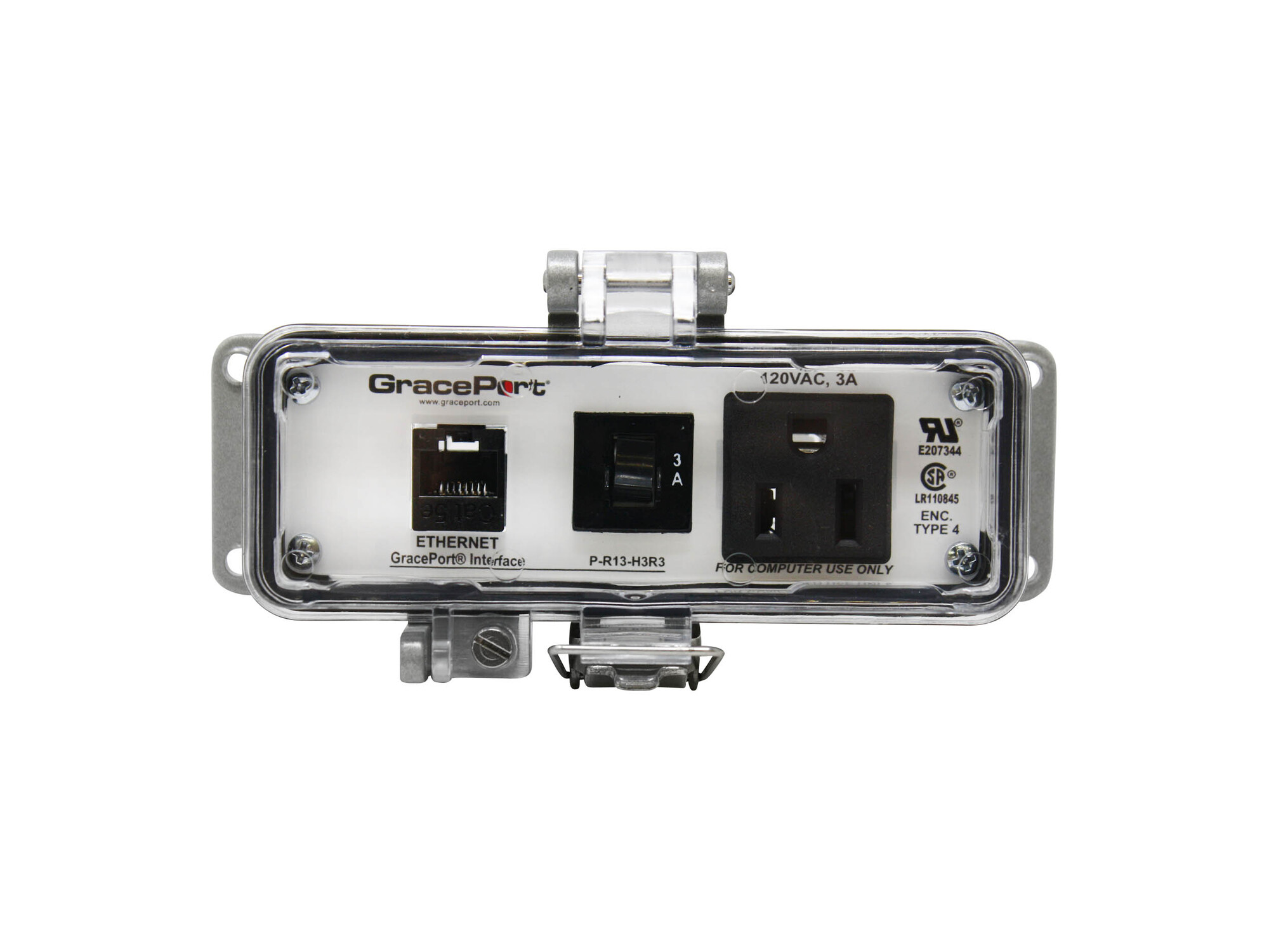 P-R13-H3R3 Bulkhead Panel Interface Connector, Aluminum Housing