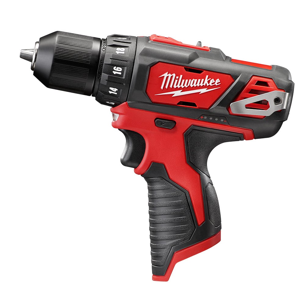 2407-20 M12 Compact Lightweight Cordless Drill/Driver, 3/8 in Chuck, 12 V DC, 0 to 400/0 to 1500 rpm No-Load, 7-3/8 in OAL, Li-Ion Battery