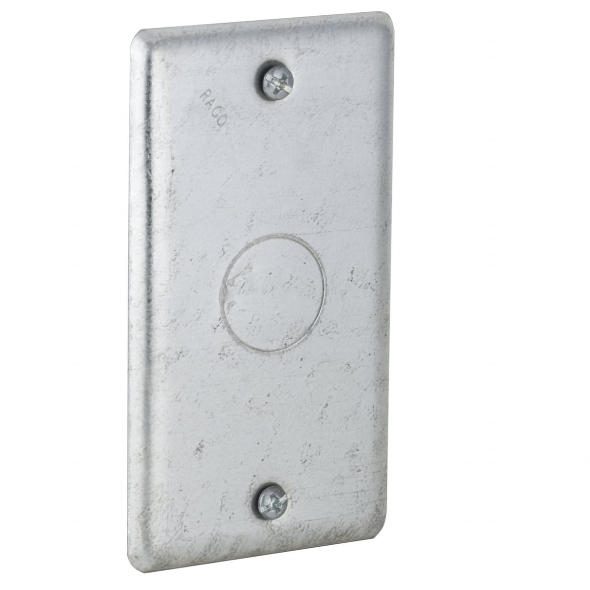 861 Flat Handy Box Cover, 4-3/16 in L x 2-5/16 in W x 0.49 in D, Blank Cover, Steel
