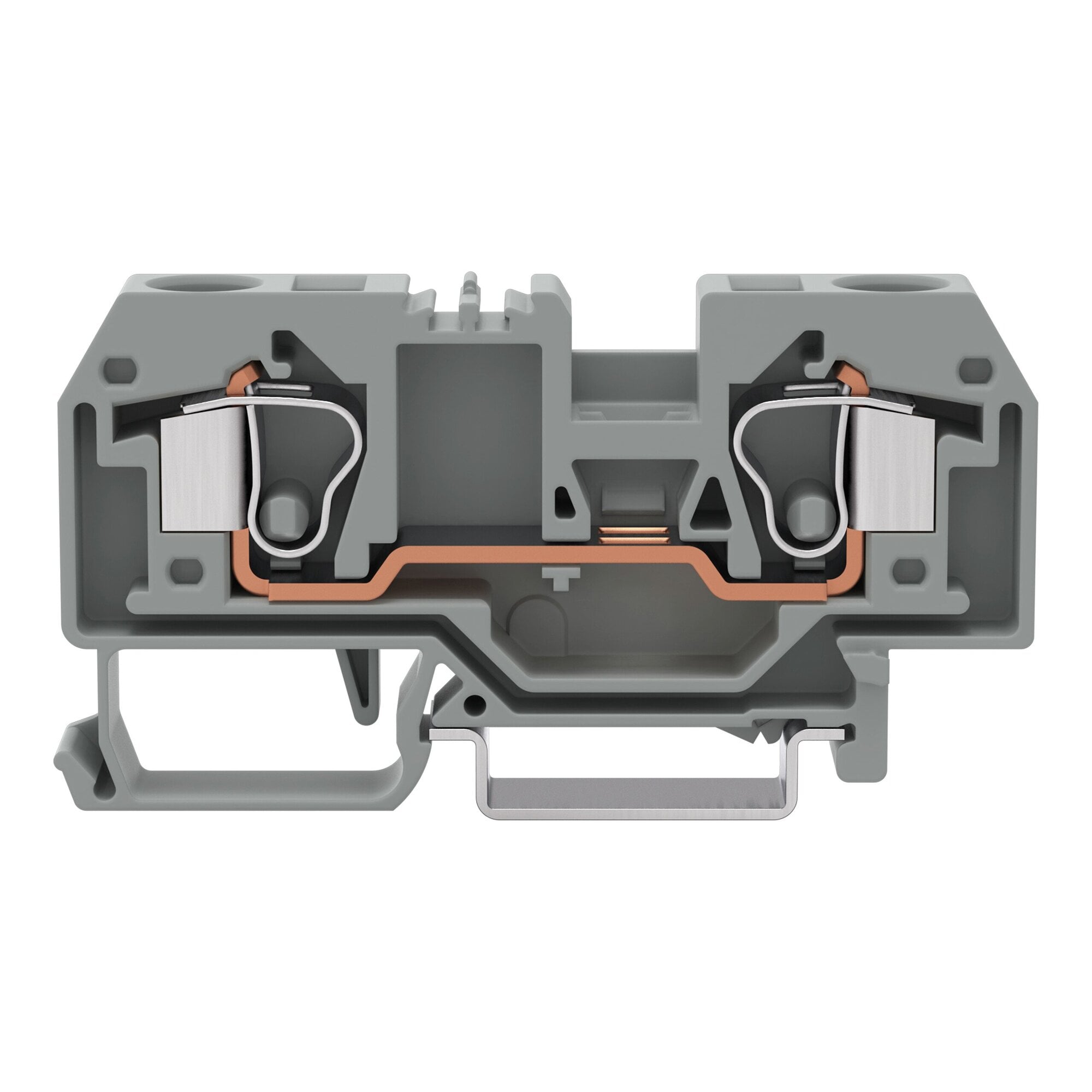 284-904 Operating Tool Conductor Terminal Block, 800 V, 57 A, 24 to 8 AWG Wire, 1 Poles, DIN Rail Mount