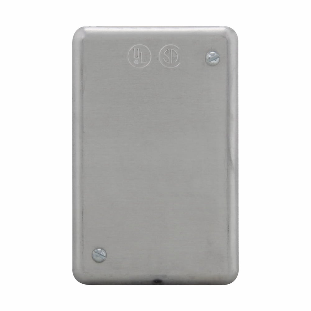 DS100 Blank Cover, 4.53 in L x 0.34 in W x 3 in D, Sheet Aluminum