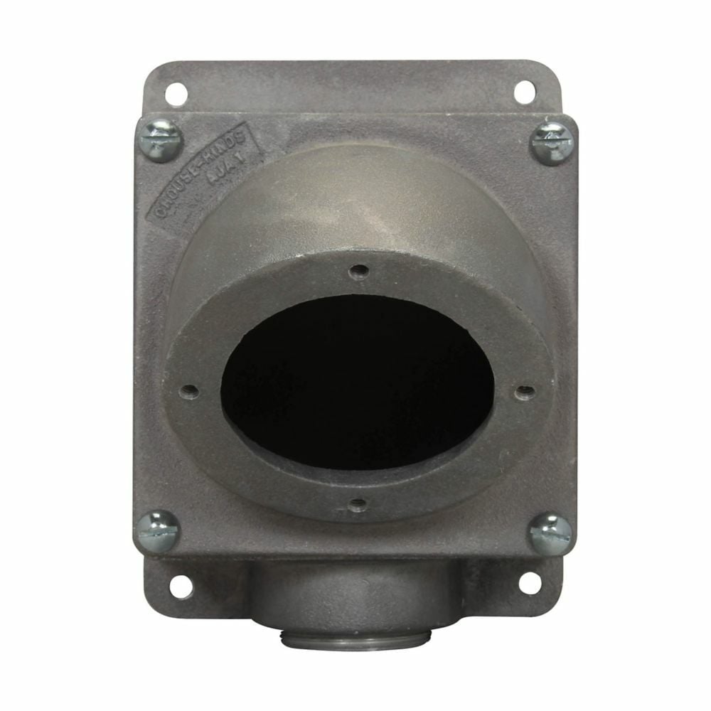 AJ89 Dead End Back Box, 11-5/8 in H x 9 in W x 11-5/8 in D, For Use With 400 A Receptacle Housings, Feraloy Iron Alloy
