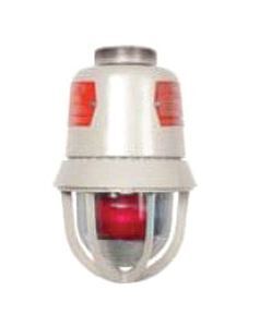 116EXSTR-EK Explosionproof Flashing Strobe Beacon, 12 to 48 V DC, LED Lamp, Universal Mount, Red Lens