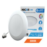 DLS56-3009-120-3K-WH 5 in/6 in Aperture Dimmable Recessed LED Downlight, LED Lamp, 14.2 W Fixture, 120 V AC, Die Cast Aluminum Housing