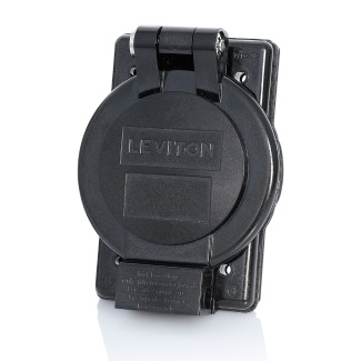 WP1-EB Outlet Box Cover, 1.72 in Dia, 4.66 in L x 3.57 in W x 1.04 in D, Weatherproof Cover, Thermoplastic